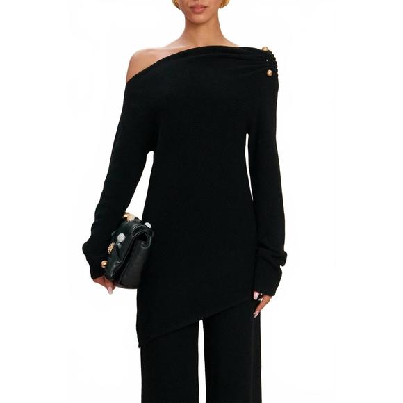NEW CULT GAIA elory knit top in black - Picture 1 of 3
